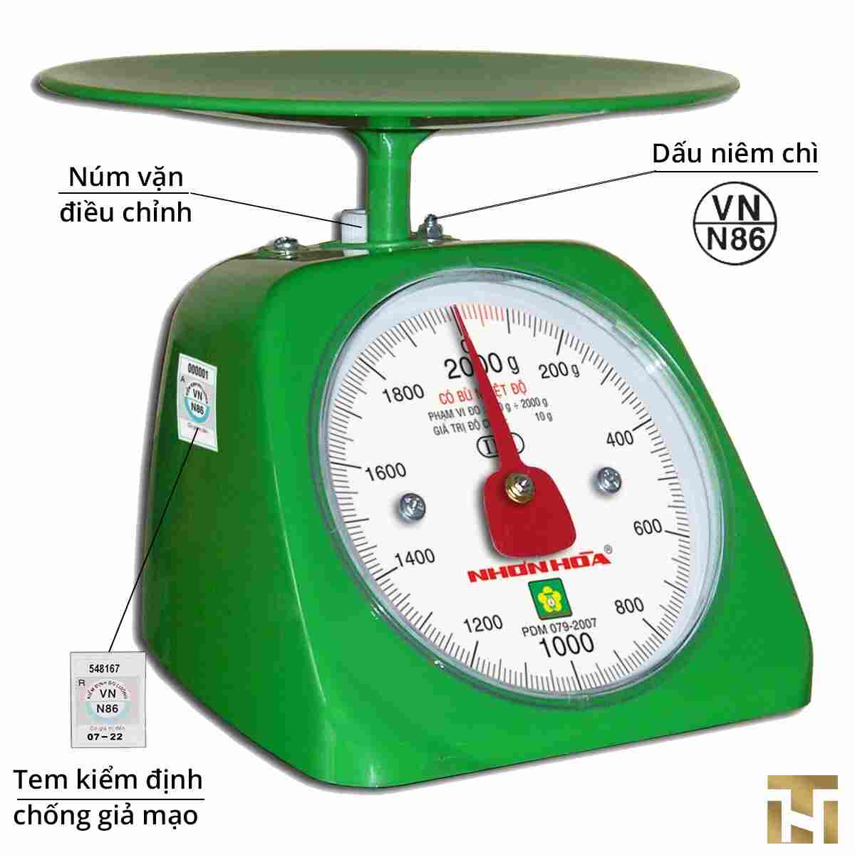 CÂN NHỰA TRÒN 2KG